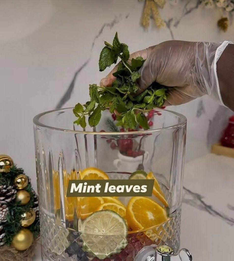 adding-the-mint-leave-to-the-blender