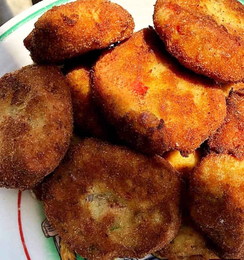 fish-cake-in-a-white-plate